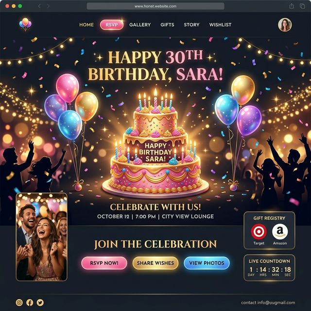 Birthday Website — Interactive Celebration